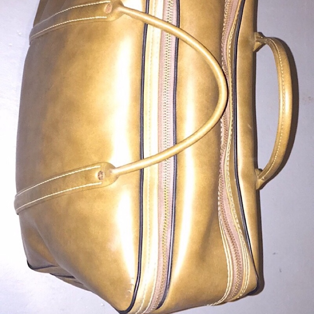 Hazel Brown Leather Luggage/Carry-on Bag